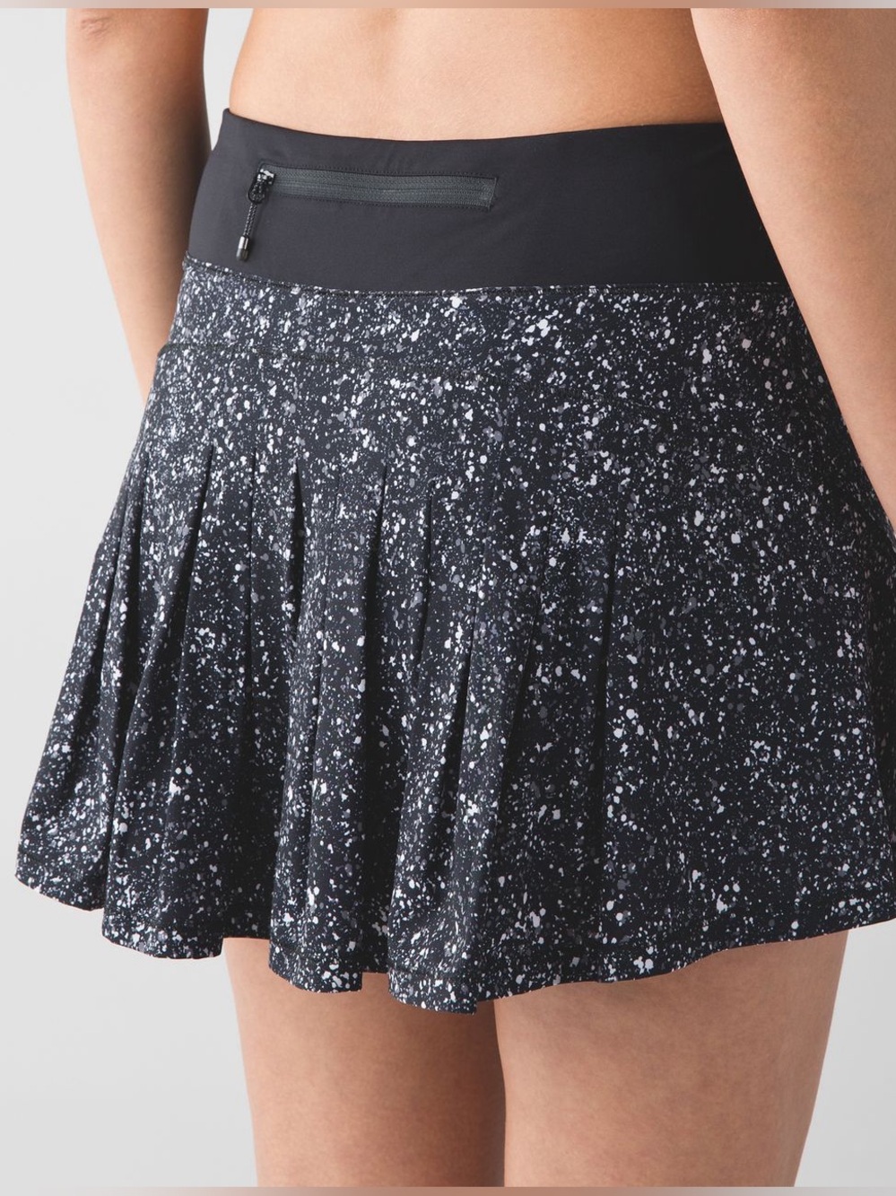 Lululemon Circuit Breaker Skirt in Black/White Splatter! Size 4! - Picture 3 of 5